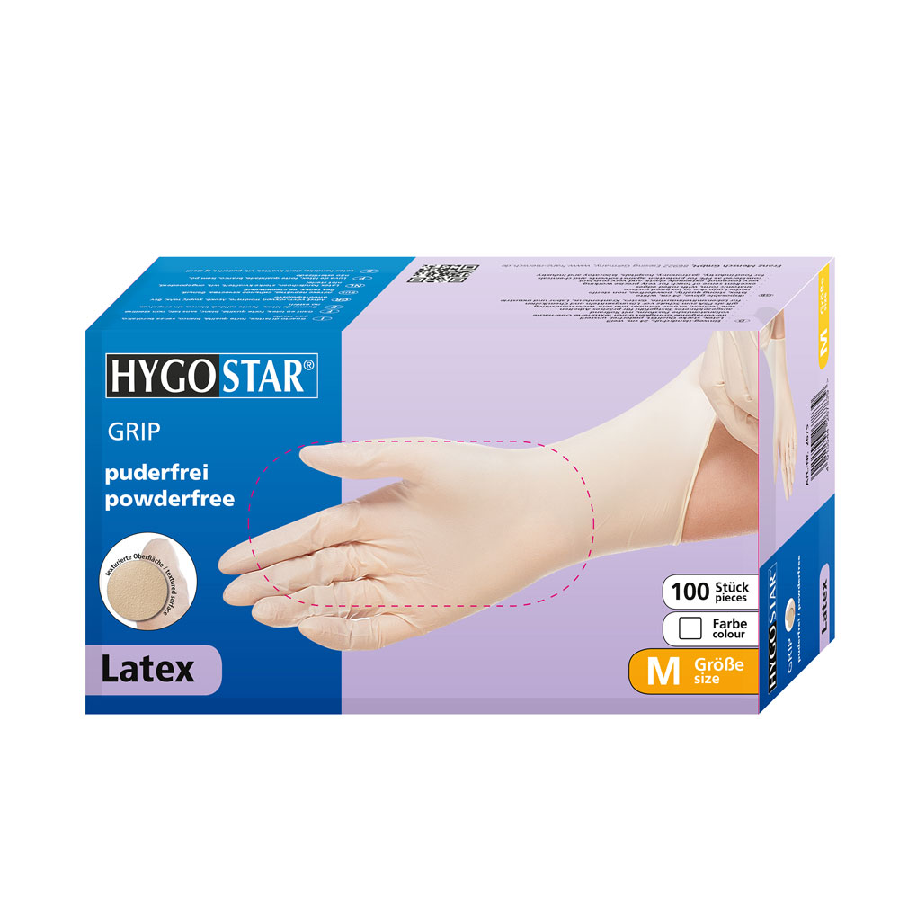Handsch Latex puderfrei Einweg L weiss CLEANY 2671