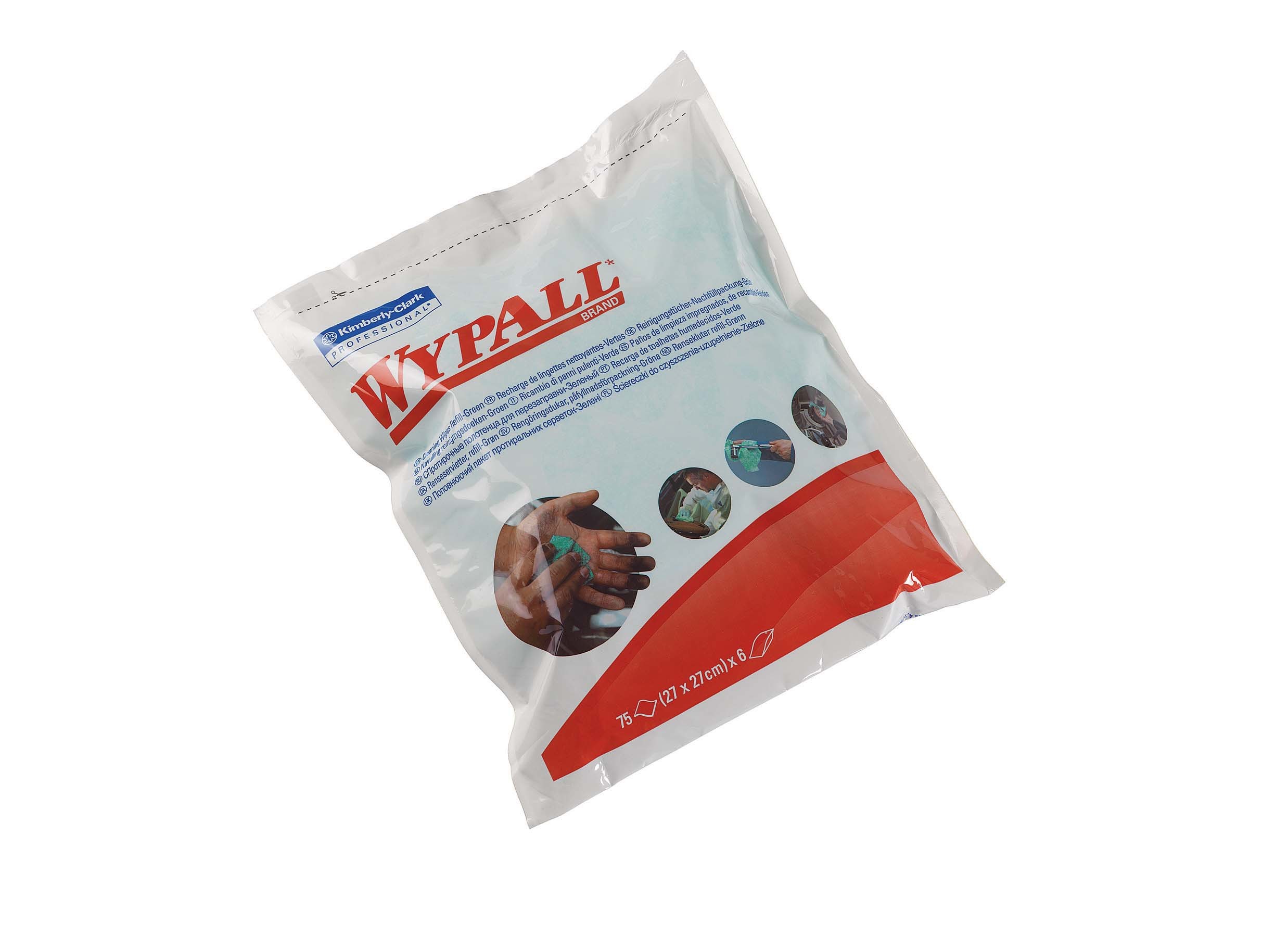 Feuchte Reinigung 27x27, grün, Nachfüll KC7776