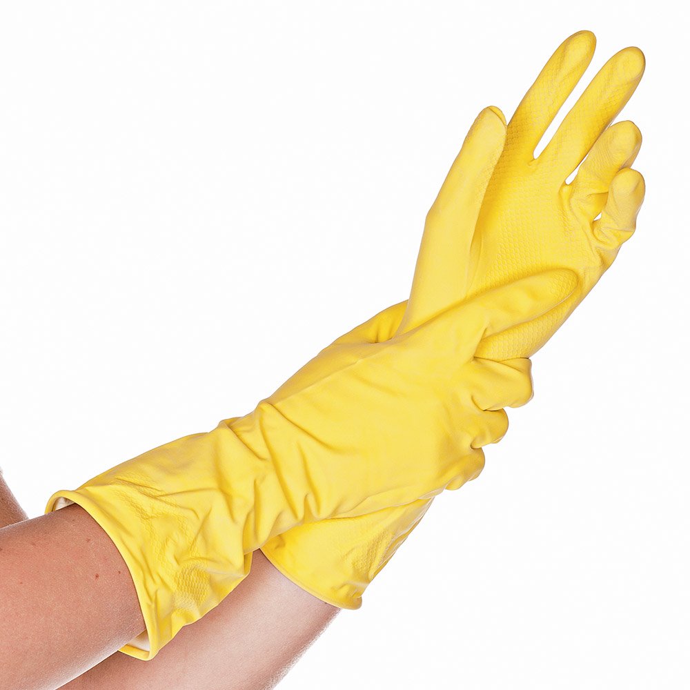 Handsch Latex Haushalt Chemie Mehrwe M gelb