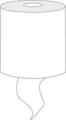 Putzroll 21x30, hw, 2-lag INA met55227