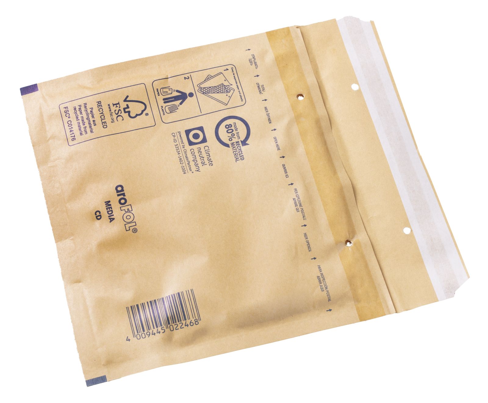 LP-Versandtasche braun CD