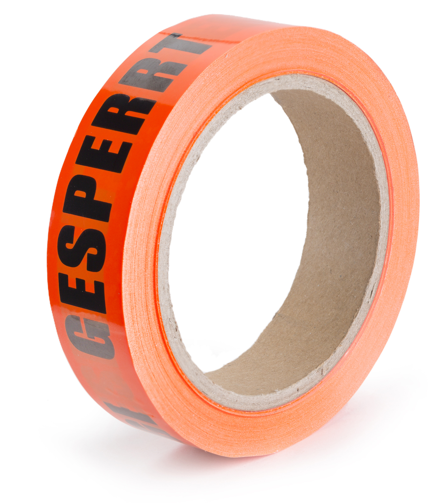 Warnband "Gesperrt" 25:66 PVC flour