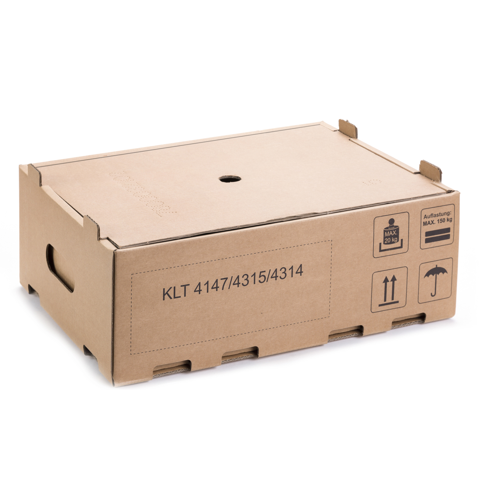 WPS 374x275x120mm KLT 2-wellig EB KL "Boden"
