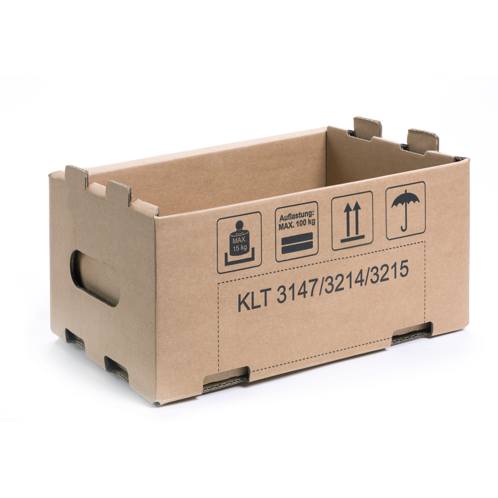 WPS 389x275x0mm KLT 2-wellig EB KL"Deckel"