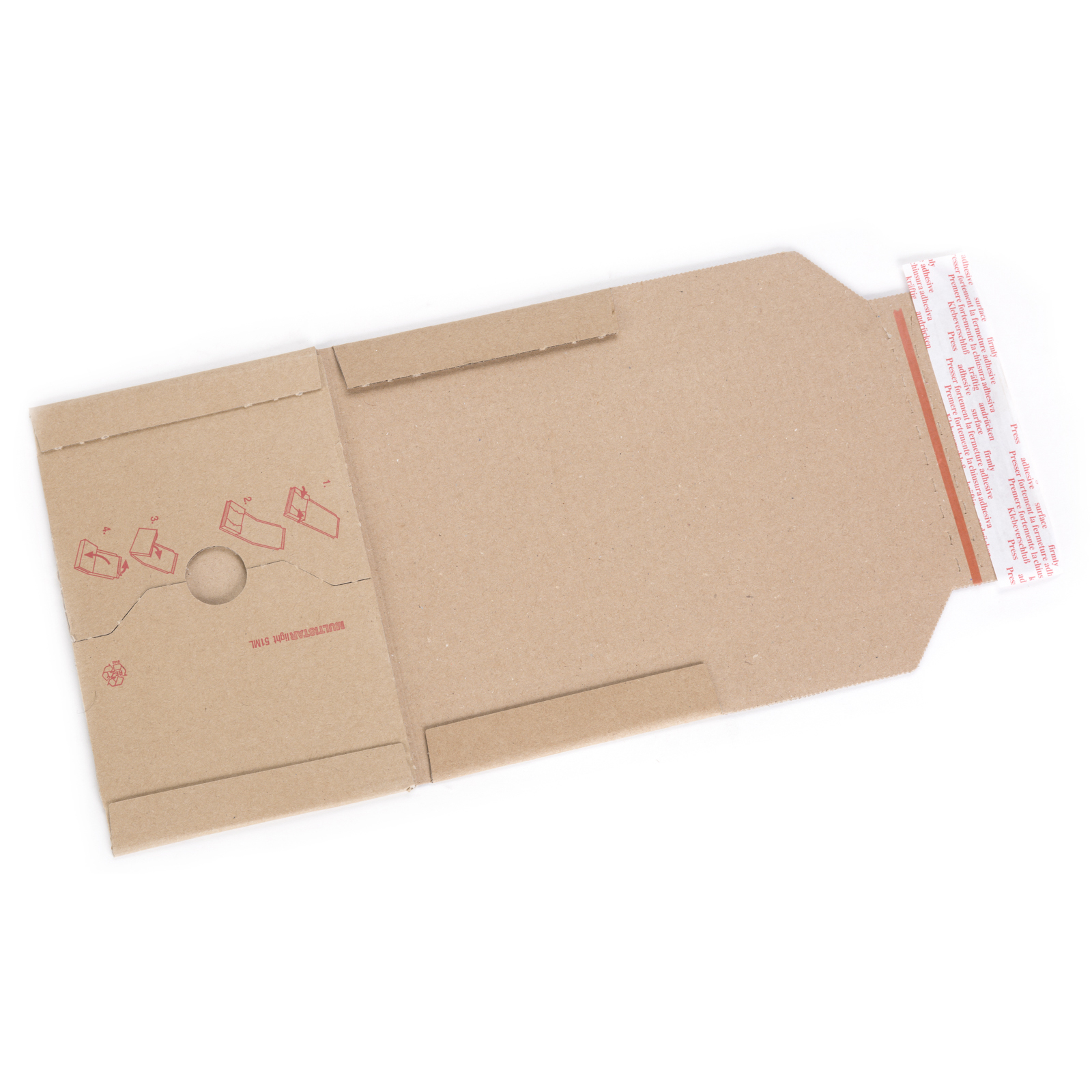 Universalverpackung 126x147x5-35mm CDs braun