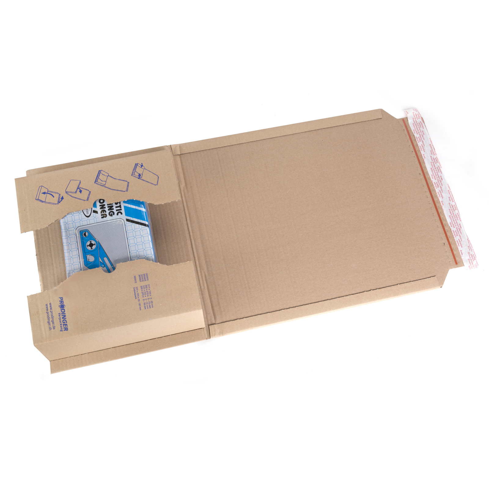 Universalverpackung 290x380x0-80mm B4+ braun