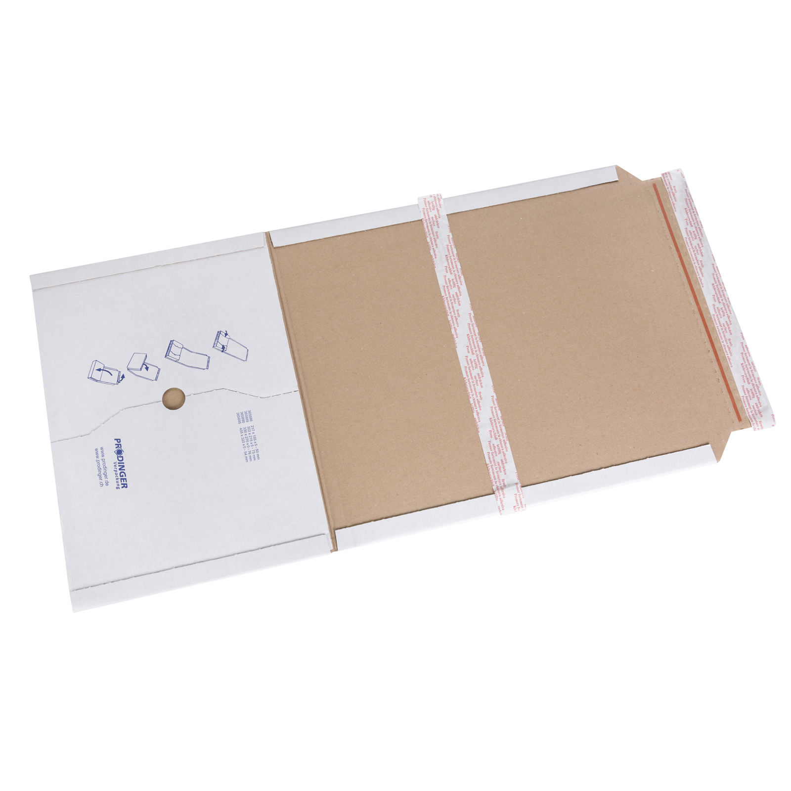 Universalverpackung 155x217x5-50mm A5 Pro52w