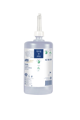 Seife Flüssig 1000ml Haut&Haare weiss SCA420601