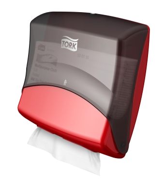 Tork Performance Einzeltuchspende Rot/Rauch 654008