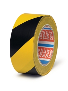 Bodenmarkierungsband schw/gelb 50:33 PVC tesa4169